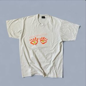 Vintage washed white graphic tee